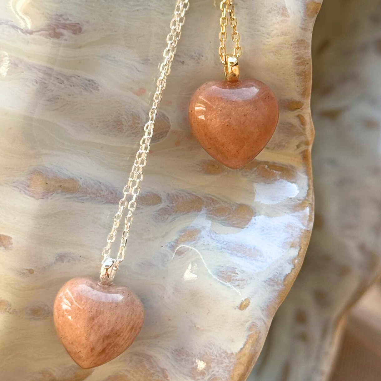 Eira Big Rose Heart Necklace