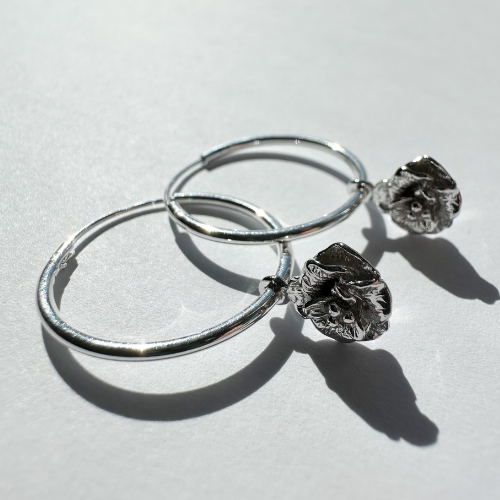 Simple - Skagenrosen creole large silver