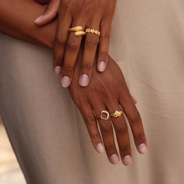 Nirvana ring goldplated