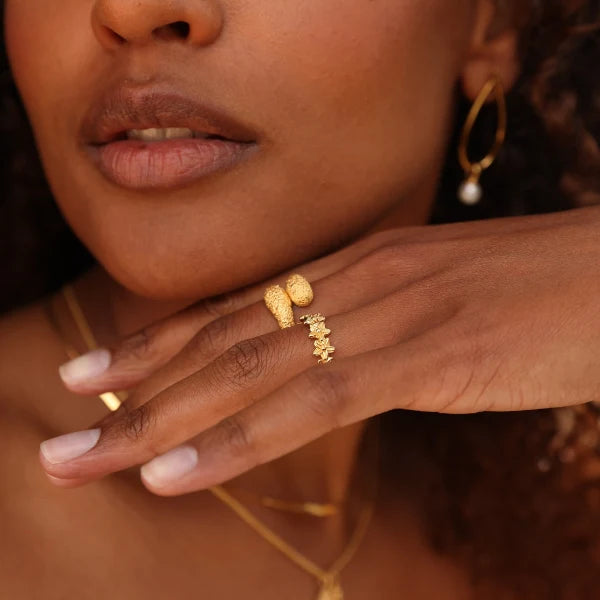 Nirvana ring goldplated