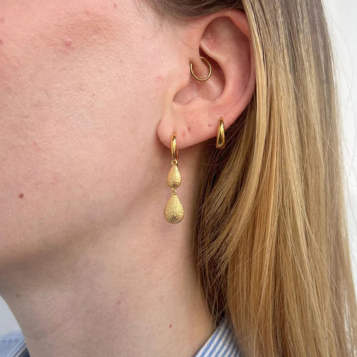 Nirvana earrings gold plated