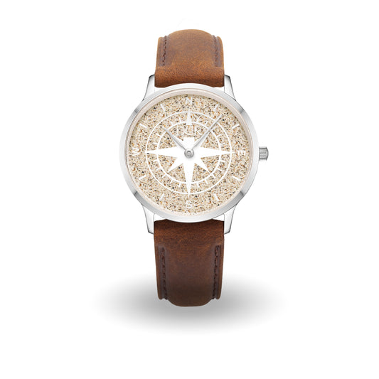 Watch "Compass" Leather strap