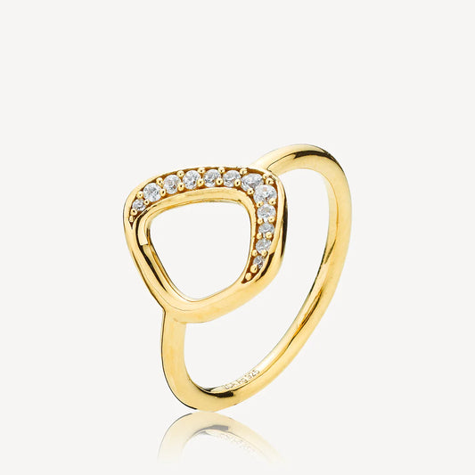 Titania ring gold plated