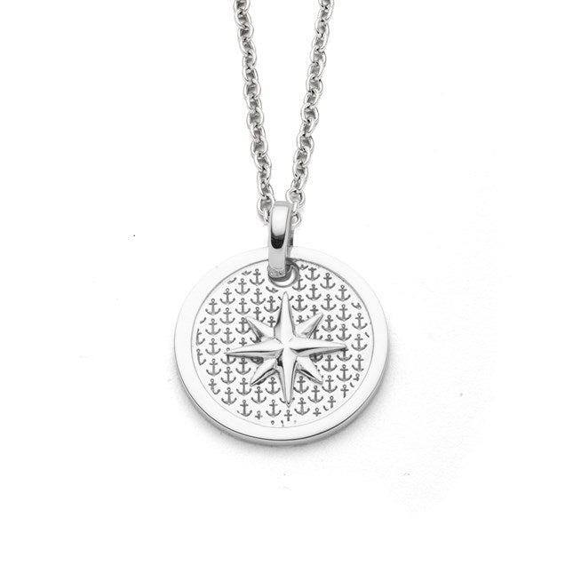 Anhänger Kompass mit Anker